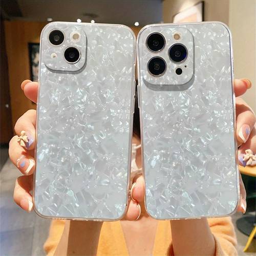 transparent phone case featuring a crinkled pearl like texture designed for for iphone models including 16 15 14 11 xs xr x 8 7 6 and 6s plus pro max ideal as halloween gifts suitable for family birthdays friends or personal