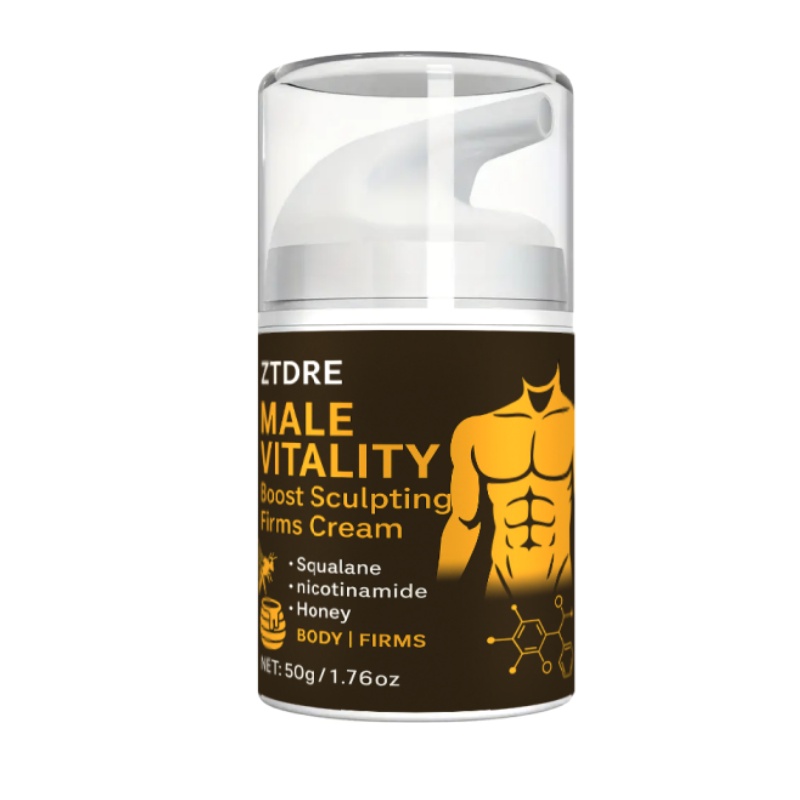 Bee Venom Heat Cream. Men's Bee Venom Abdominal Cream, Six-Pack Abs Lifting Moisturizing Firming, Light Beige, Enhanced Workout Effect, Men's Fitness Sports Line Muscle Body Six-Pack Cream, Muscle Care Cream for Workout, Suitable for Abdomen, Chest - Image 2