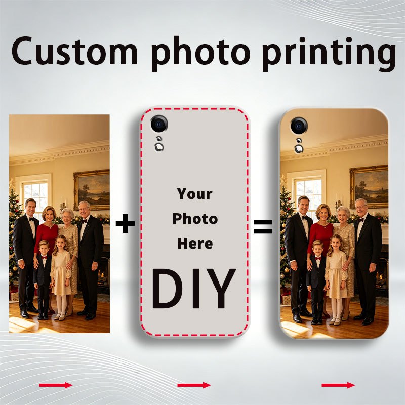 TEMU Phone Case: Custom For Iphone Xr, Model 05 Cube, Custom Photo, Unique Couple's Personalized Customization, Cats And Dogs Animals, Photo For