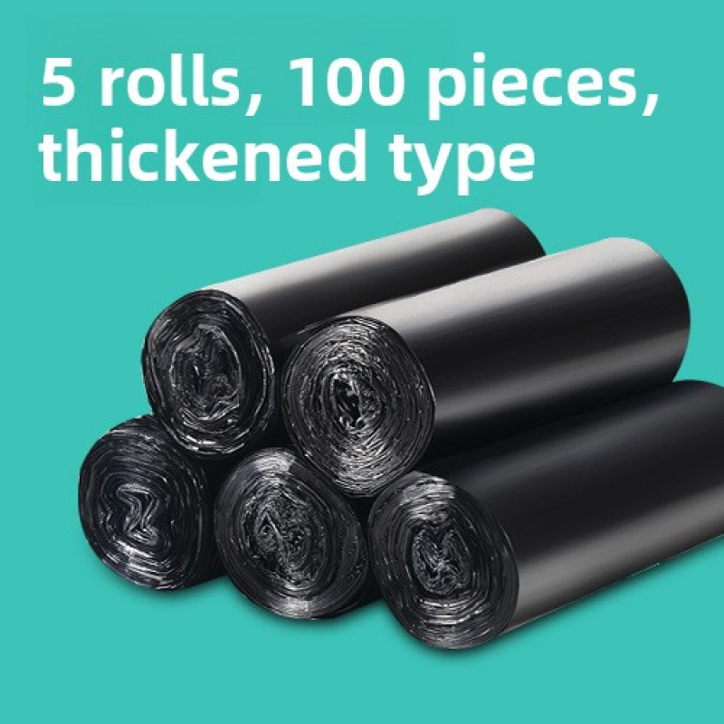 TEMU 5 Rolls Of And Colorful Portable Trash Bags - Suitable For Office, Kitchen, Living Room, Bathroom, And Outdoor Uses Random Color