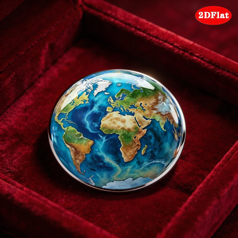 TEMU Broche 2D de acero inoxidable, vintage de mapa del mundo , accesorio para entusiastas de los viajes, uso diario versátil para cuellos, mochilas,