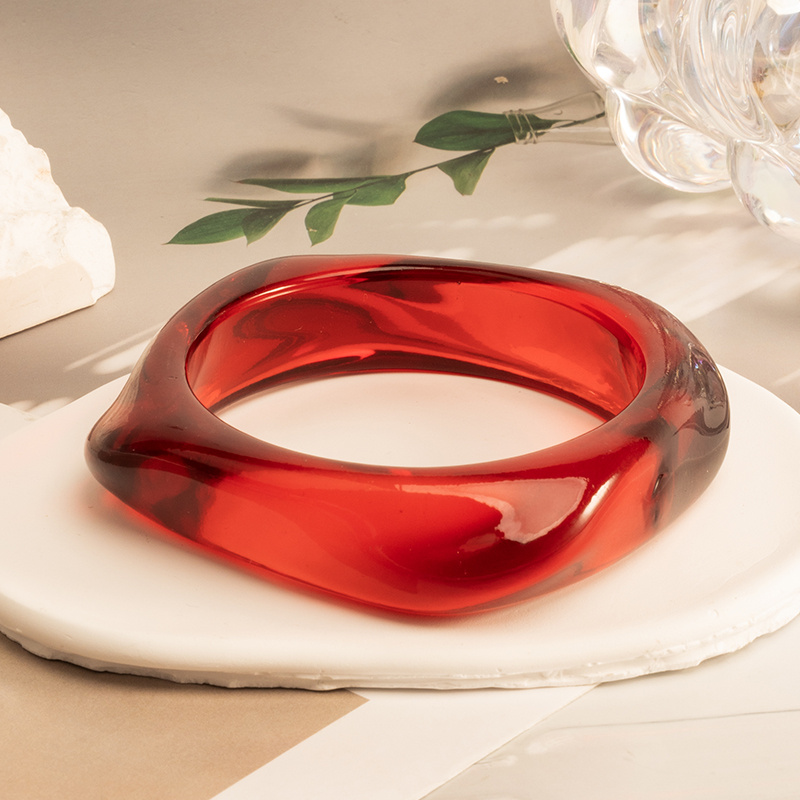 3pc Elegant Casual Irregular Geometric Bangle Set