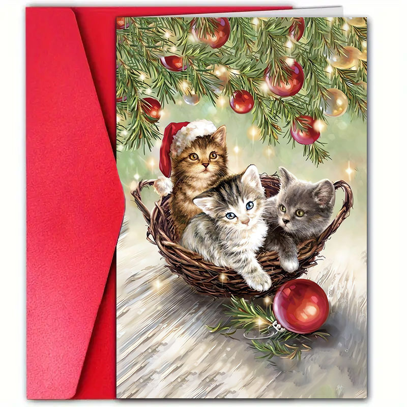 

1pc Christmas Greeting , 12cm X 18cm, For , , , , , New , - , Suitable For Anyone