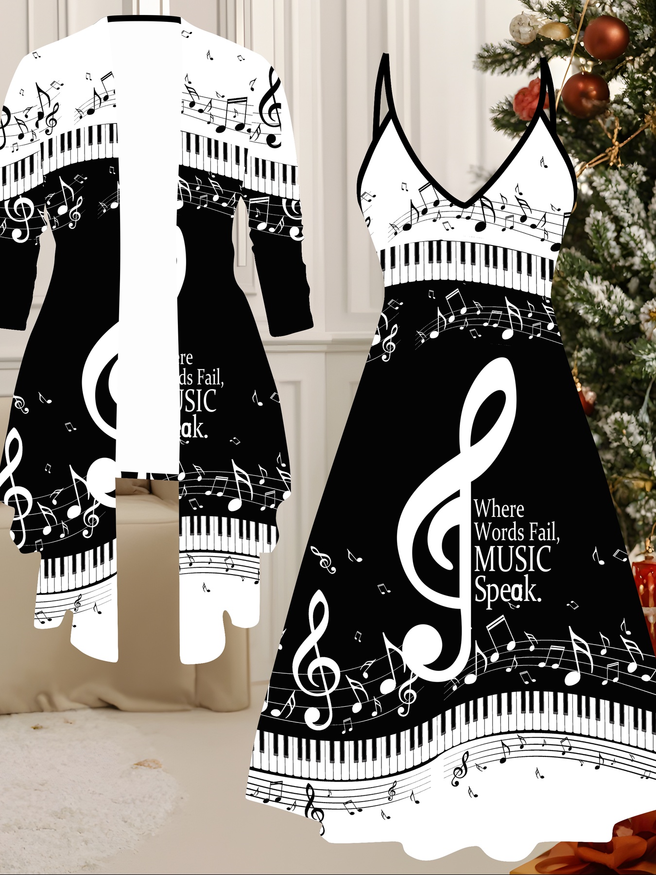 music note prom dress music note dress sold on Temu United States