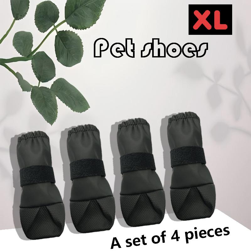 TEMU [ Style] 4pcs Pet Boots, Dog Paw Protectors, Outdoor Travel Essential Dog Boots, Drawstring And Hook-and-loop Anti-slip, Pond Mud Grass Durable