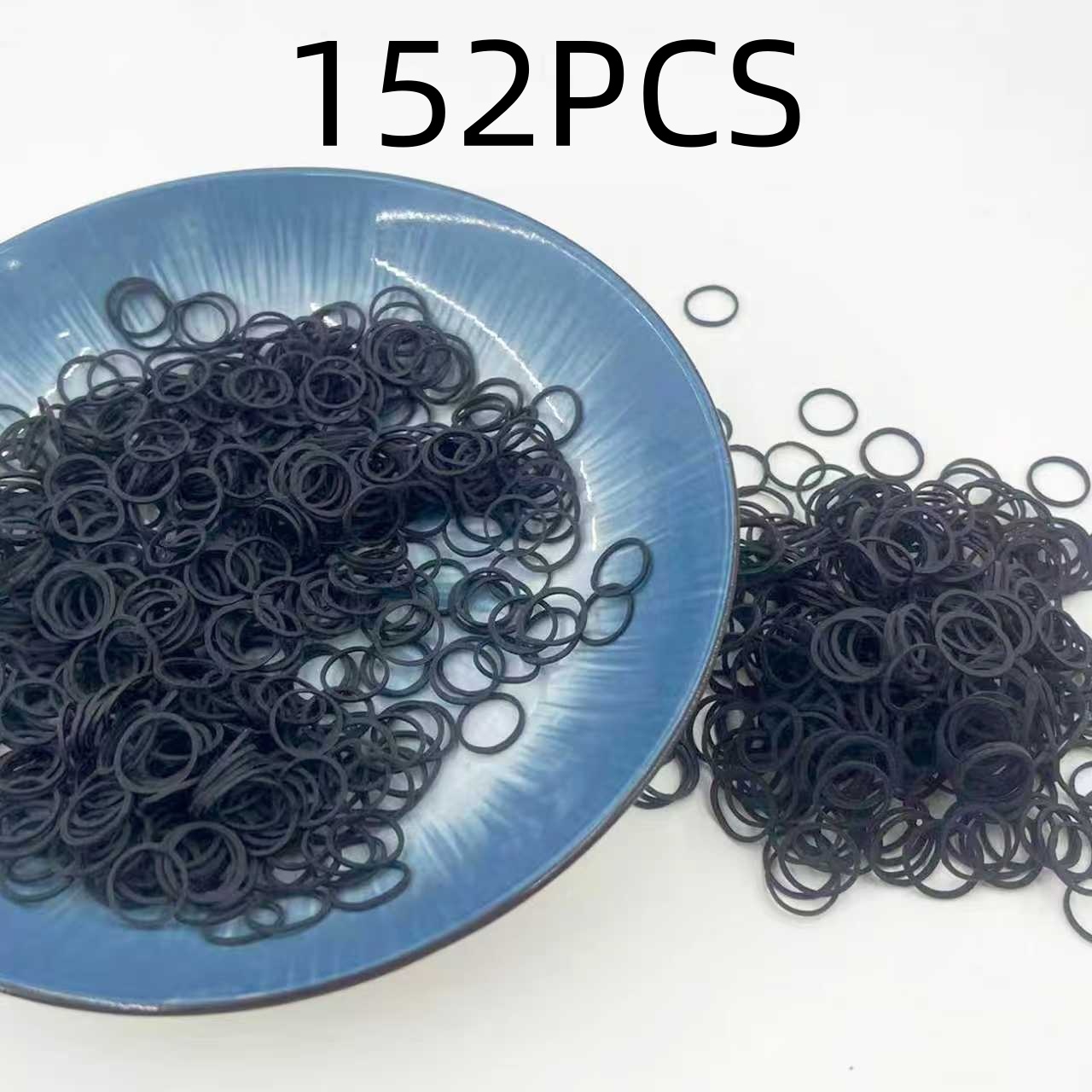 TEMU 2552/1552/1052/352/152 pz Elastici per Capelli in Gomma , Elastici in Gomma da 16mm, per Fascie, Piccoli Elastici, , Code , Adatti a Capelli