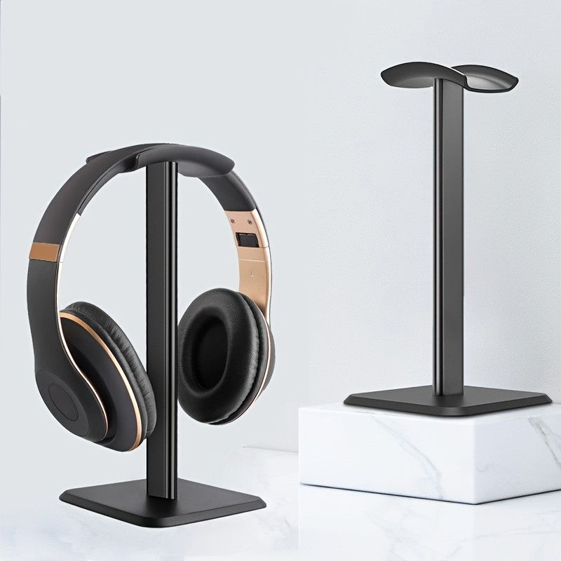TEMU Premium Abs Desktop Headphone Stand - A Stylish Display Rack For Gaming Headsets, Suitable For Showcasing In Office And Gaming Rooms, Usable