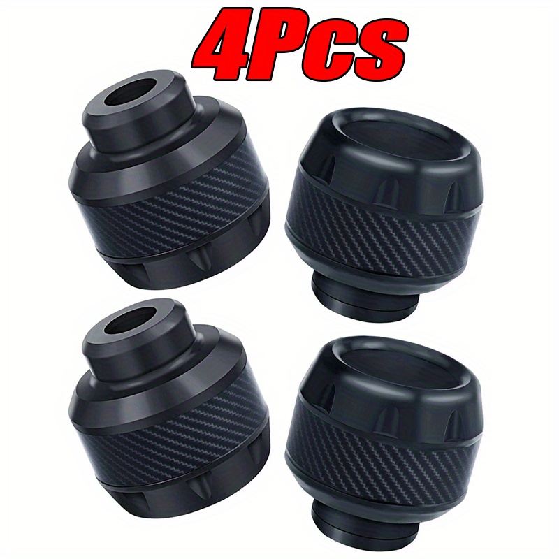 TEMU 4pcs Universal Motorcycle Wheel Protection Crash Pad Motorbike Crash Protectors Alloy Motocross Falling Front Fork Slider Cups
