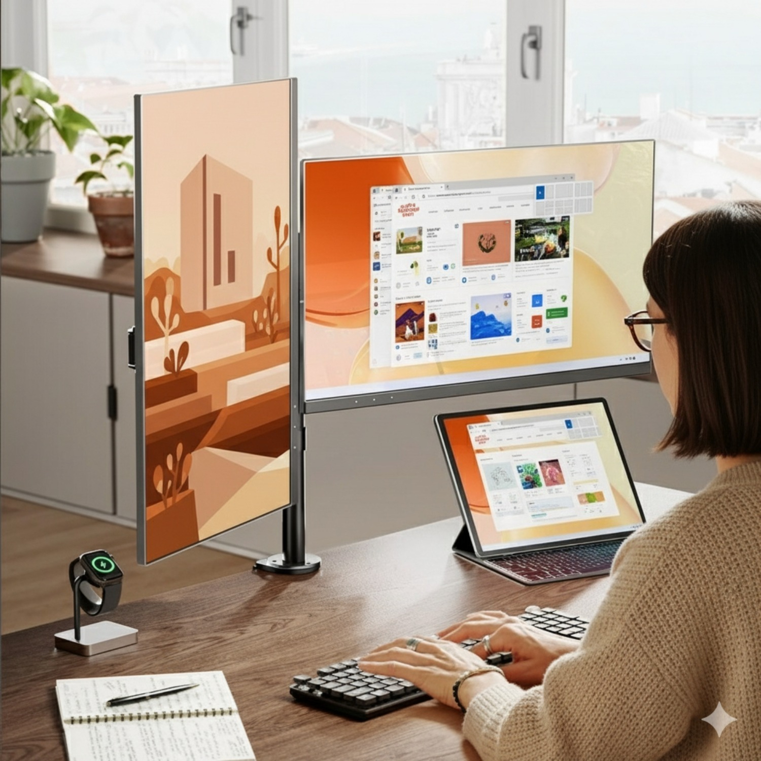dual monitor arm sold on Temu United States