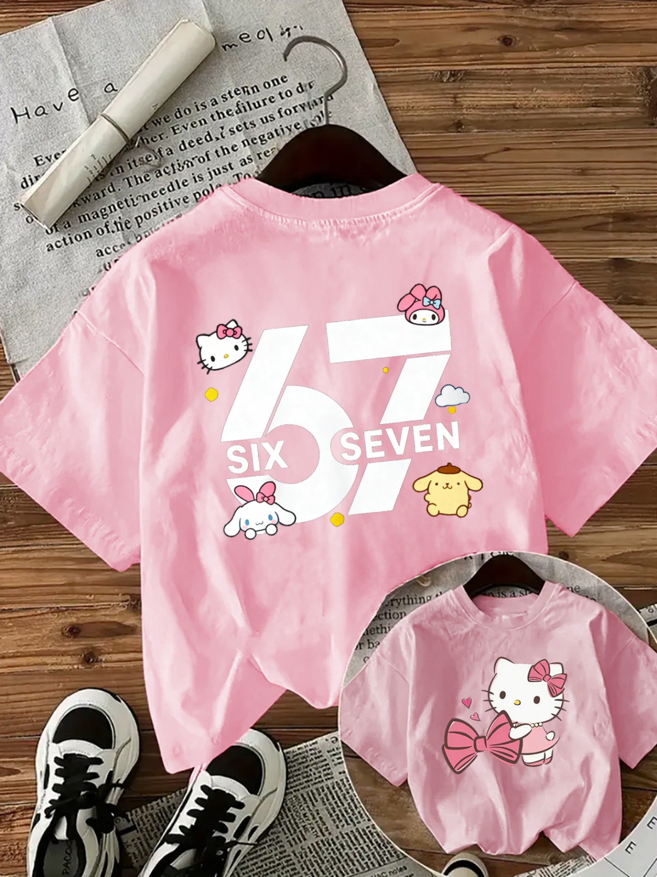 summer 67 number kitty cat graphic t shirt - Temu