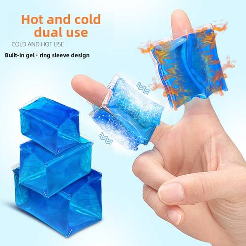 reusable soft gel finger sleeves for cold hot