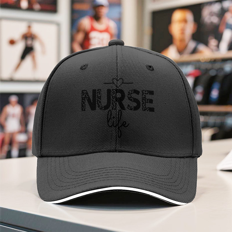 nurse life slogan mesh back baseball cap adjustable Temu United
