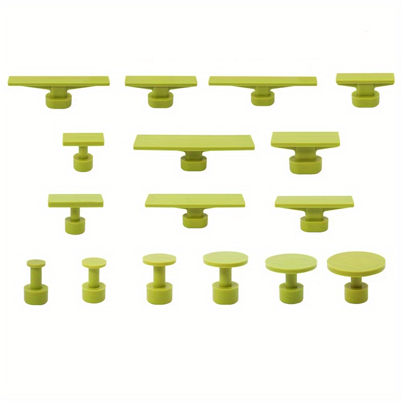 Dent Puller Tabs, 16pcs Car Body Dent Removal Pulling Tabs, Paintless Repair Tool, Glue Tabs For Automobile Dent Repair Hail Damage Removal Tools