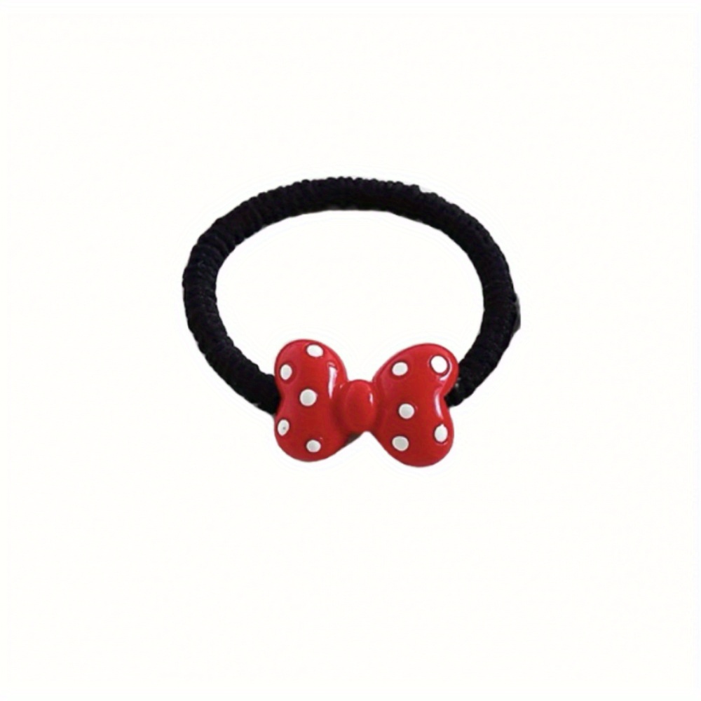 TEMU 1pc Polka Dot Bow Hair Tie Cute Sweet Headband Versatile Easy Accessory