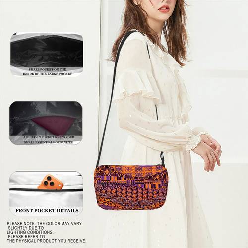 adjustable shoulder strap zippered closure durable lining suitable c434for casual fashion accessories in daily use casual fashion bag fun accessories zippered bag