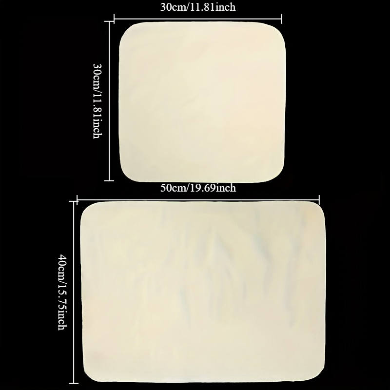 TEMU 2pcs / Regular 40x50cm   Regular 30x30cm Premium Deerskin Car Towels - Super Absorbent, , Fade-resistant Alternative To Lambskin Cleaning Cloths
