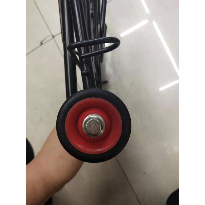 ISOP Heavy-Duty Folding Shopping Cart Dolly with 2 Swivel Wheels - Lightweight Portable Utility Trolley, Foldable Design, Sturdy Construction for Grocery, Warehouse, Office, Home - Space-Saving Heavy Loads, Warehouse Equipment, Compact Storage, Durable Plastic, Office Workers