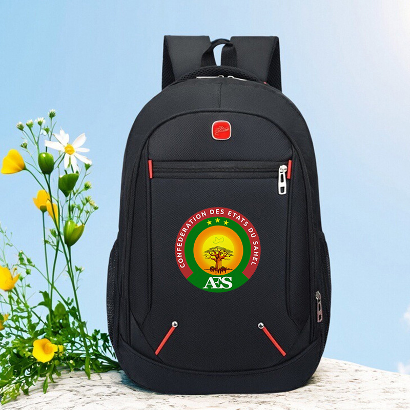 TEMU Sac à dos avec logo AES, idéal pour le transport , sac à dos à fermeture éclair, style léger de navetteur, idéal pour le transport d'un