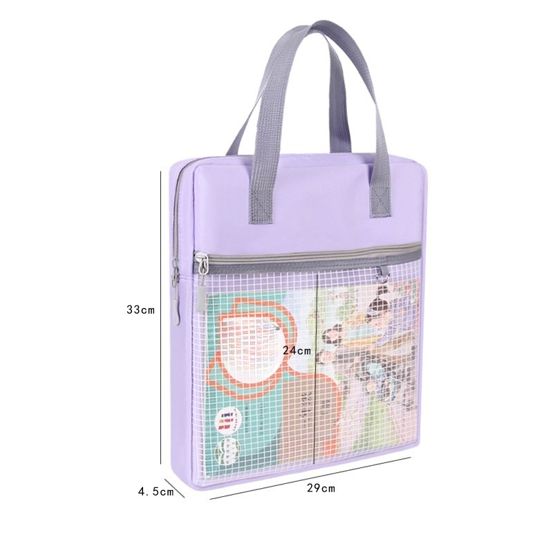 TEMU Large-capacity Bags - Handbags - Large-capacity Zipper Handbags - Storage Bags For Books, Subject Books, Classified Materials, School Bags, File