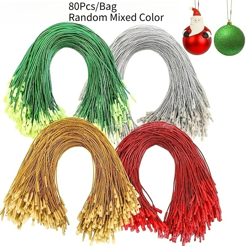 TEMU 80pcs/Sac Couleur Aléatoire Fil Décoratif Multifonctionnel à Suspendre, Durable et Réutilisable, Convient pour les Décorations d'Arbre de Noël,