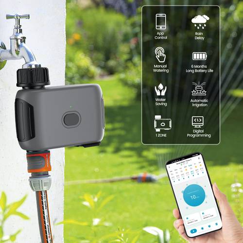 app wifi control manual watering water saving water 6 month long rain delay automatic irrigation digital programming water timer for pool yard garden irrigation
