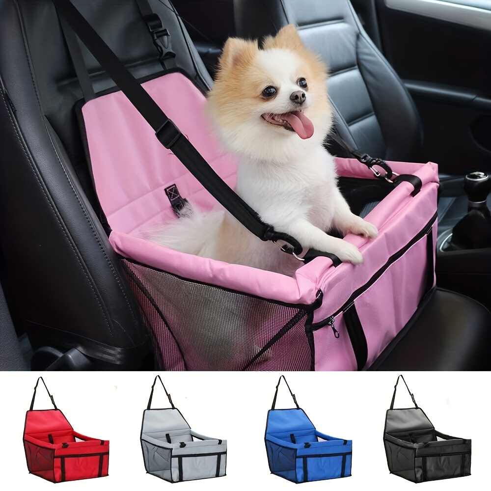Pet Car Seat, Dog Safety Seat, Car Pet Bed, Pet Travel Supplies, Reinforced Oxford Cloth, Heightening Design, Built-In Seat Belt, Safe And Stable, Essential for Car Travel
