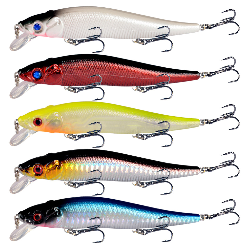 TEMU Juego de 5 señuelos Minnow hundibles para todo tipo de , para de piscina, y de piscina americano
