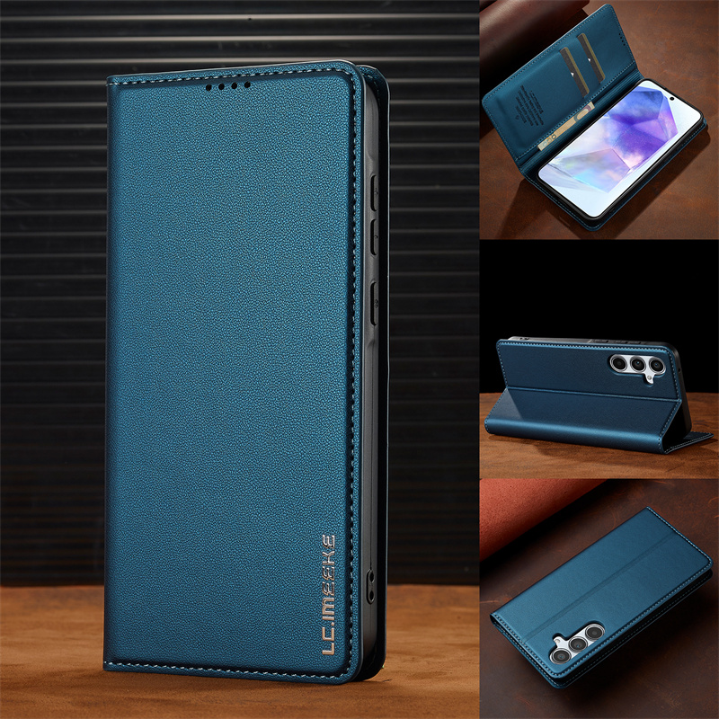 TEMU Phone Case: Fashionable Frosted Flip Cover Holder Wallet Phone Case For Galaxy A14 A15 A17 A34 A35 A52 A53 S20fe S21 S22 S23 S24 S25 Anti-drop