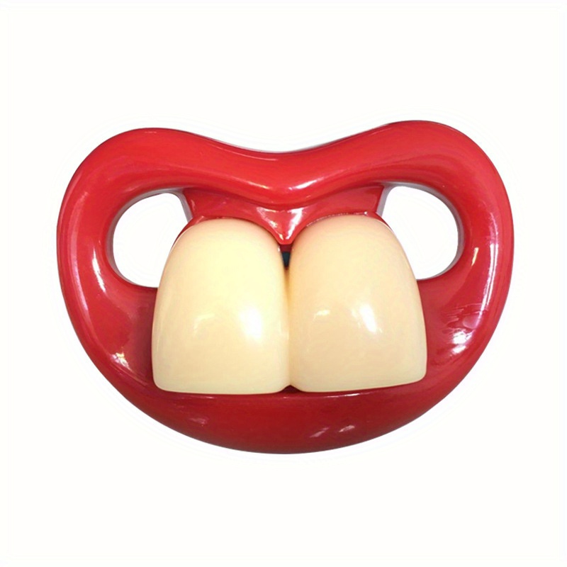 TEMU Soothing Item Chew Toys For Dogs - Interactive Red Lip-shaped Exaggerated Teethers For Games And Dental Health