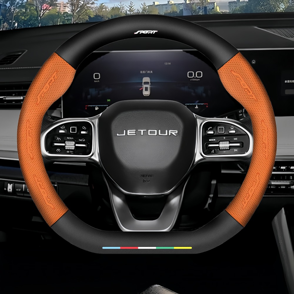 item picture steering wheel cover suitable for chery   x70 x70  x90 x95   i   t2 t3 models pu leather microfiber pu leather lining steering wheel   fit   no modification required