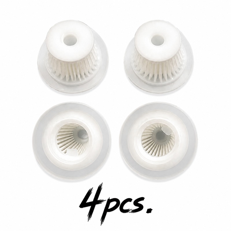 TEMU 4pcs Set Of Vacuum Cleaner Filters, Hepa Filter Paper In Glue Non-woven Fabric H12 High- Filtration Vacuum Cleaner Additions, Car Vacuum Cleaner