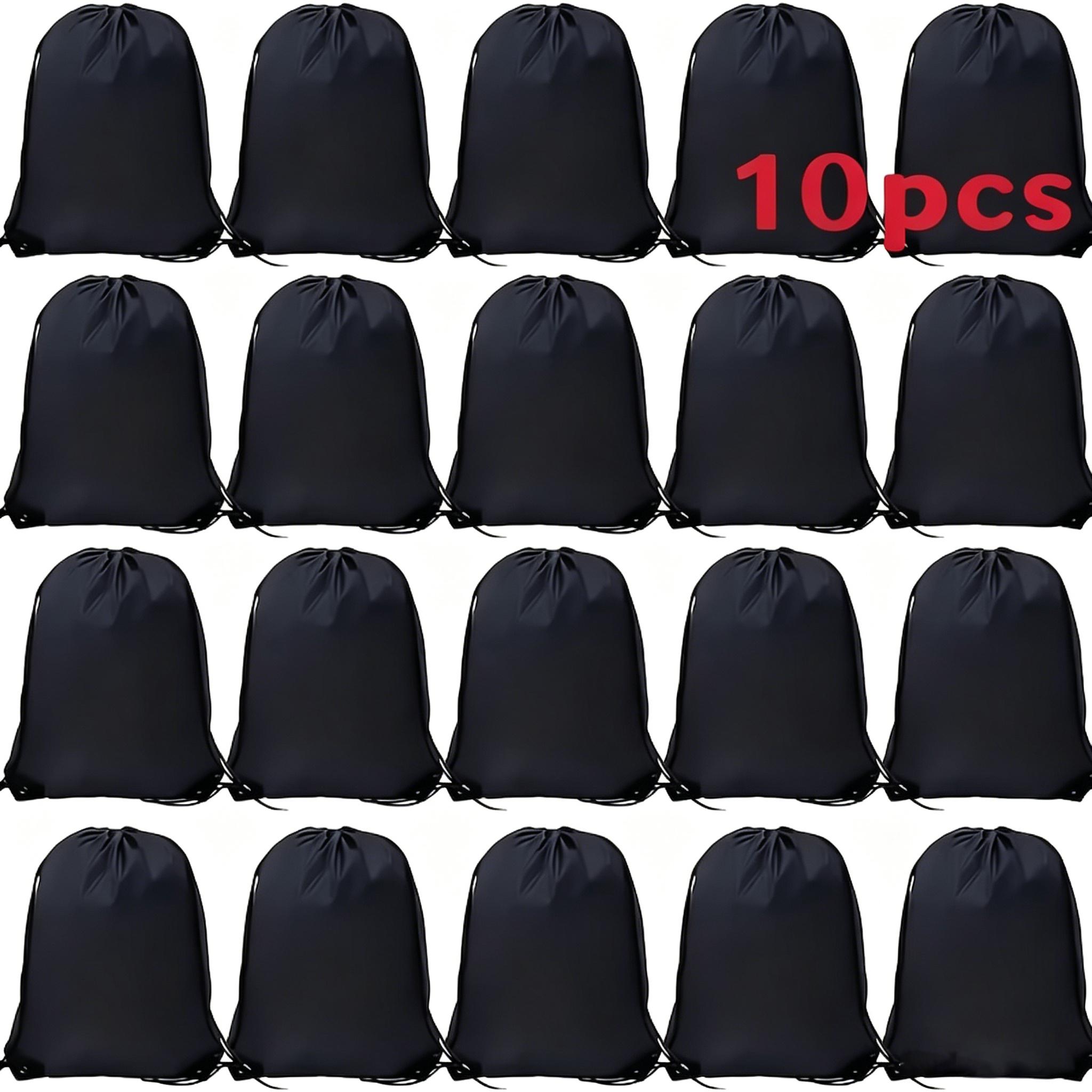 TEMU 10/30pcs Custom Drawstring Backpacks - Personalized Text/logo, Soft Shell With Drawstring Closure And Utility Pockets, Suitable For School,