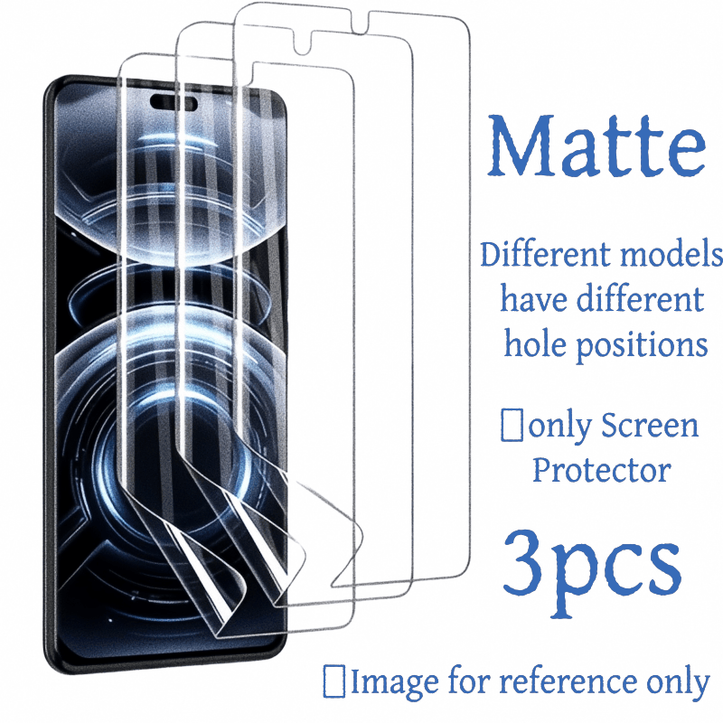 TEMU 3pcs Matte Hydrogel Screen Protector, Full-screen Coverage With , Compatible With Xiaomi 17/17 Pro/17 Pro Max/15 Ultra/15 Pro/15t/115t Pro/14
