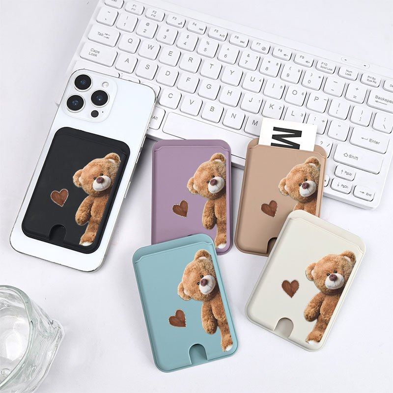 품목 사진 자석 카드 가방, 사랑스러운   패턴, 강력한 자석 흡착력의 pc 소재, 휴대용 카드 보호 커버, 모든 모델 호환, 가볍고 휴대하기 쉬움, 외출 시 간편, 출입증, 교통카드, 신용카드, 은행카드 수납 가능, 학교, 직장, 쇼핑, 데이트, 여행에 적합, 실용적인 선물로 사용 가능