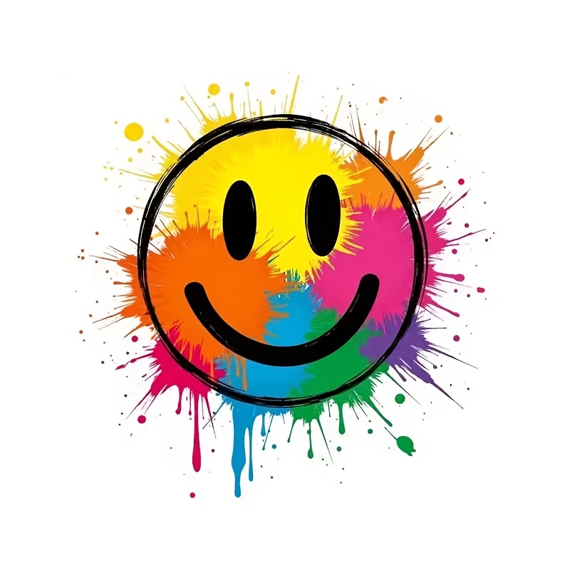 Vibrant Face Graffiti Art Vinyl Stickers | Suitable For Cars, Trucks, Motorcycles, Windows, Walls - Self-adhesive, Disposable, Adheres To Glass, Metal, And Ceramic Surfaces