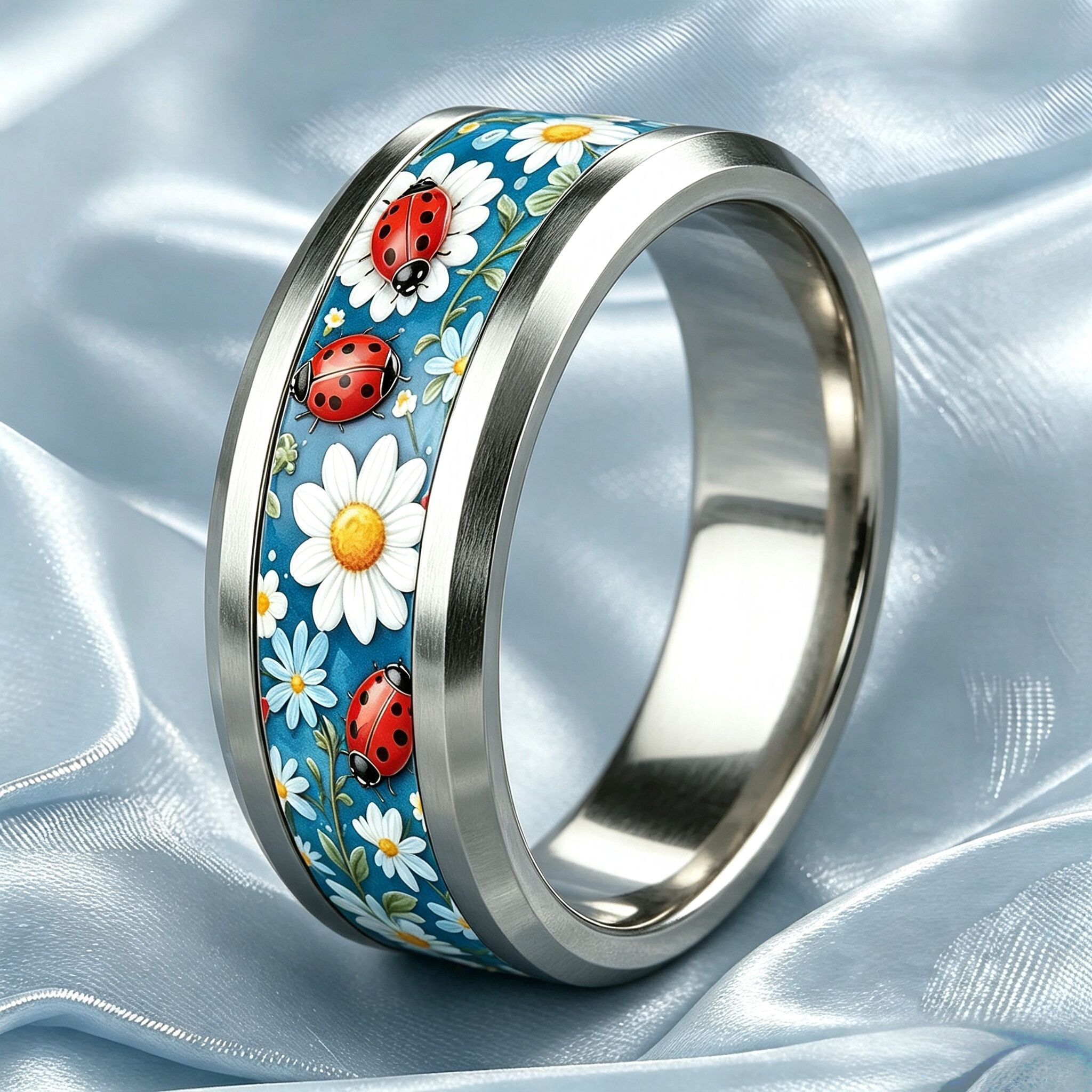 Fresh Design 8mm Wide 304 Stainless Steel Ring