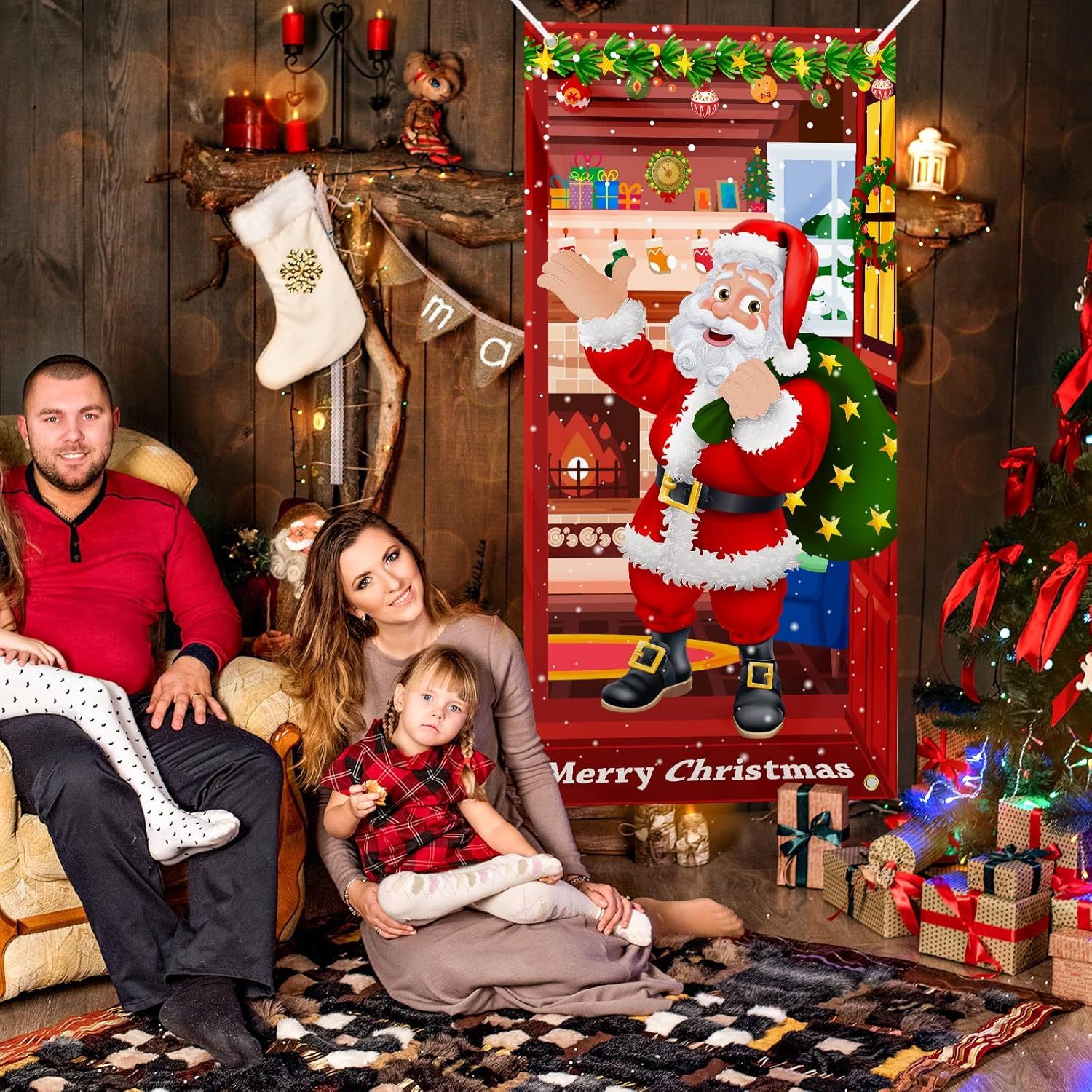 Fond Sapin De Noël Chaleureux Avec Cadeaux Bougies Et Décorations Festives, Arbre De Noël, Scène De Vacances, Cadeaux De Fête Image De Fond Pour Le Téléchargement Gratuit - Pngtree