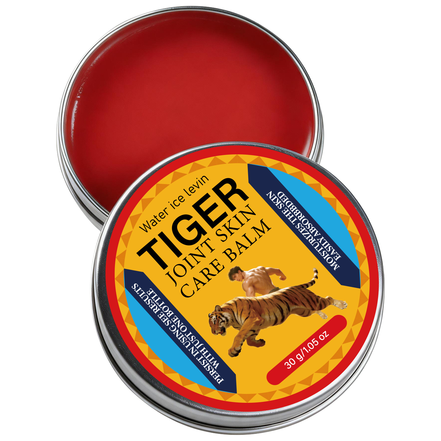 Image of Water Ice Tiger Joint And Skin Massage Cream, A Daily Massage And Body Care Cream, Moisturizes The Skin And Is Easily Absorbed. With Consistent Use, Results After Bottle