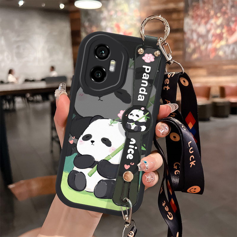 TEMU A Fashionable Cartoon Cute Panda Design, Suitable For Honor 300 Phone Cases Including 300pro, 300ultra, 200, 200pro, 200 , 100, , 90, 90pro,