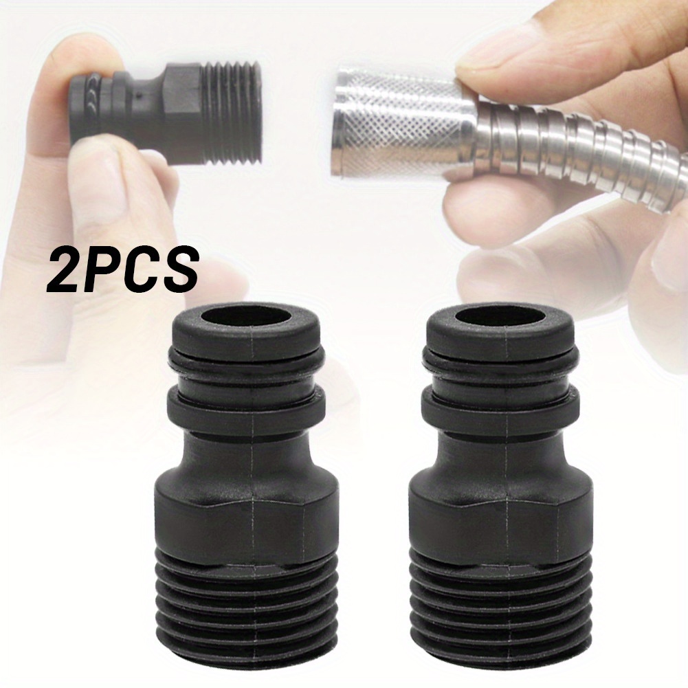 Set Of 2 Half-inch Bsp Threaded Tap Adapters For Quick Connection Of Garden Water Hoses, Suitable For Irrigation System Components