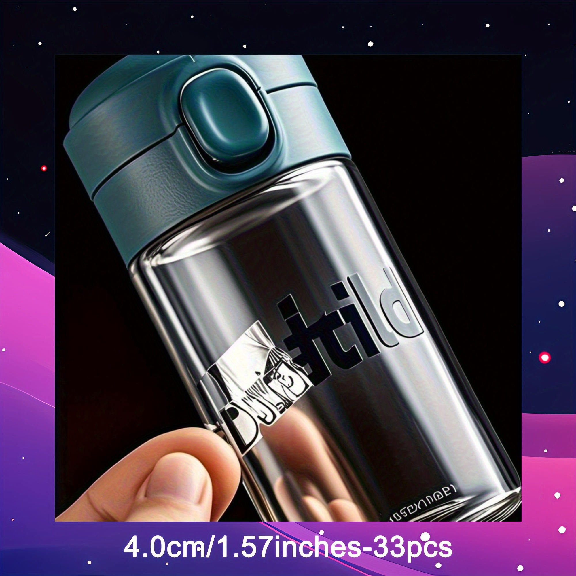 TEMU ["Personnalisé] Autocollants de transfert UV UV, 9-33 pièces, autocollants de transfert UV DTF premium personnalisés de différentes tailles -