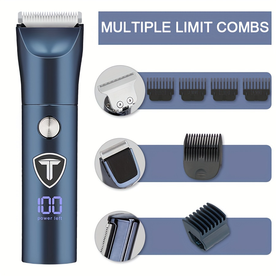 5 in 1 professional body hair trimmer for men usb rechargeable electric shaver with replaceable ceramic blades   for face neck chest back grooming   shaver clipper nose hair trimmer eyebrow trimming knife hair trimmer for body versatile grooming tool sleek grooming device durable grooming tool Product details 2