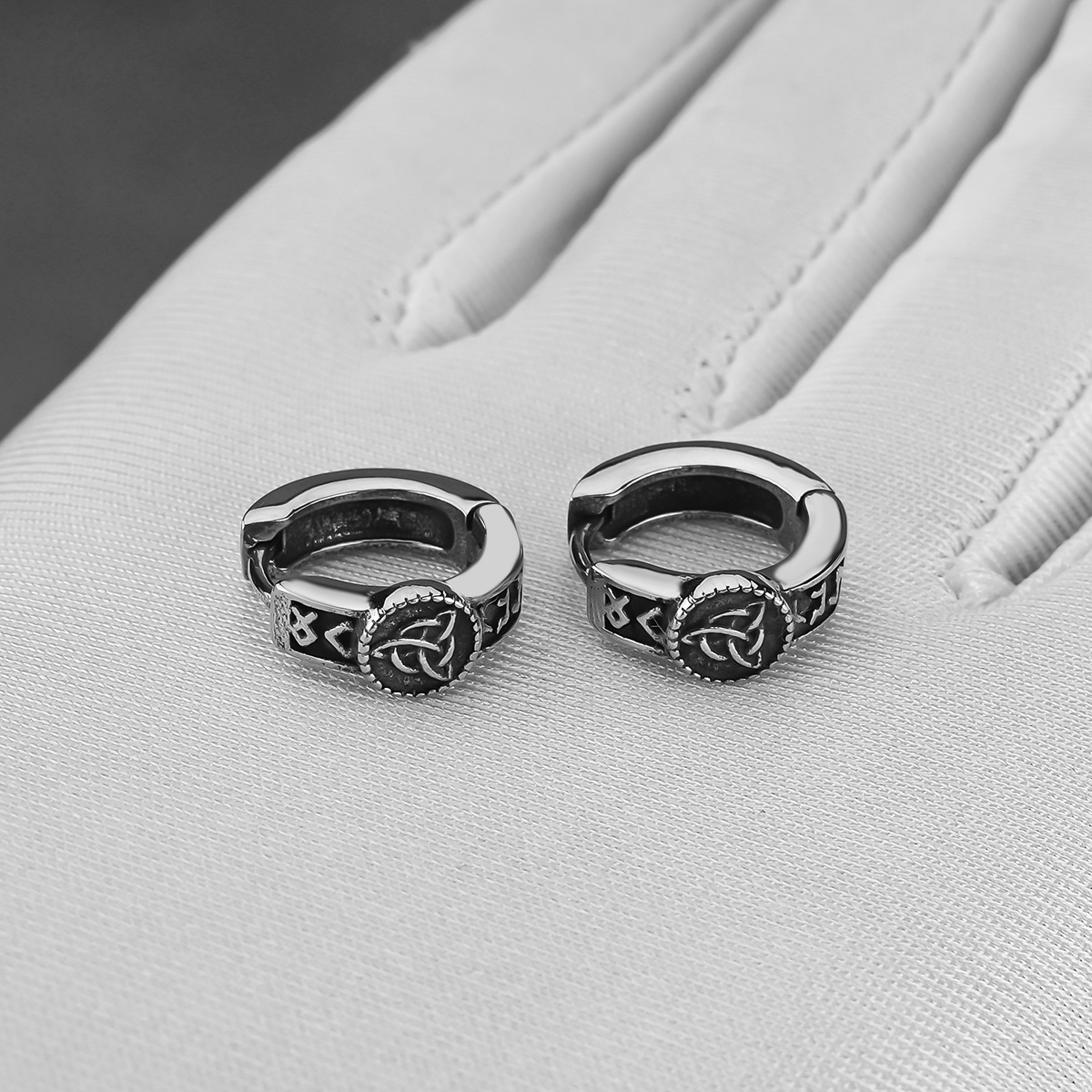 кельтские ретро серьги, амулеты, унисекс украшения, серьги из нержавеющей стали Детали 3