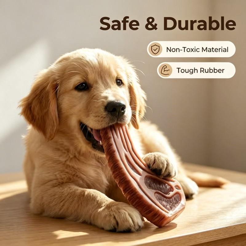TEMU Giocattolo da masticare per cani da compagnia, 1 pezzo, a forma di carne realistica, un giocattolo per relax, intrattenimento e distensione, un