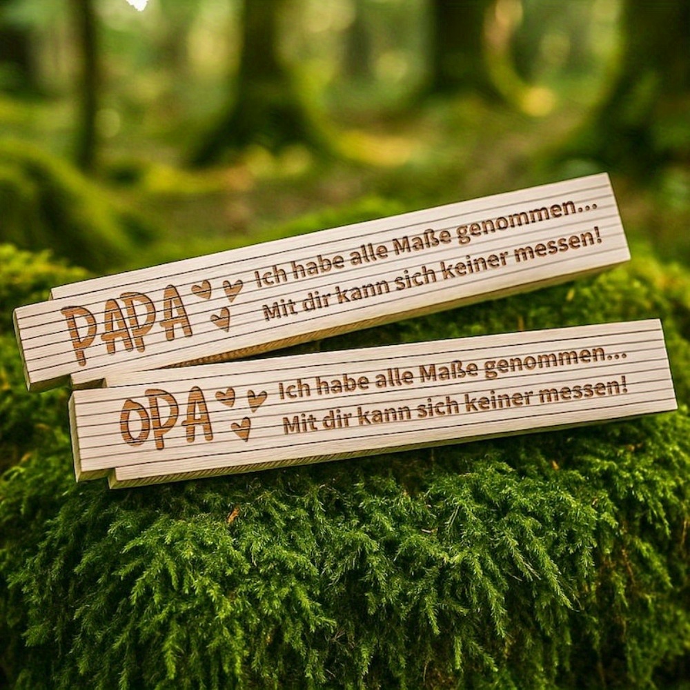 TEMU Customize Personalized Father's Day Gifts, Gifts For Dad, Gifts For Men, Father's Day, Personalized Rulers, Gifts For Men, Custom Folding Wooden