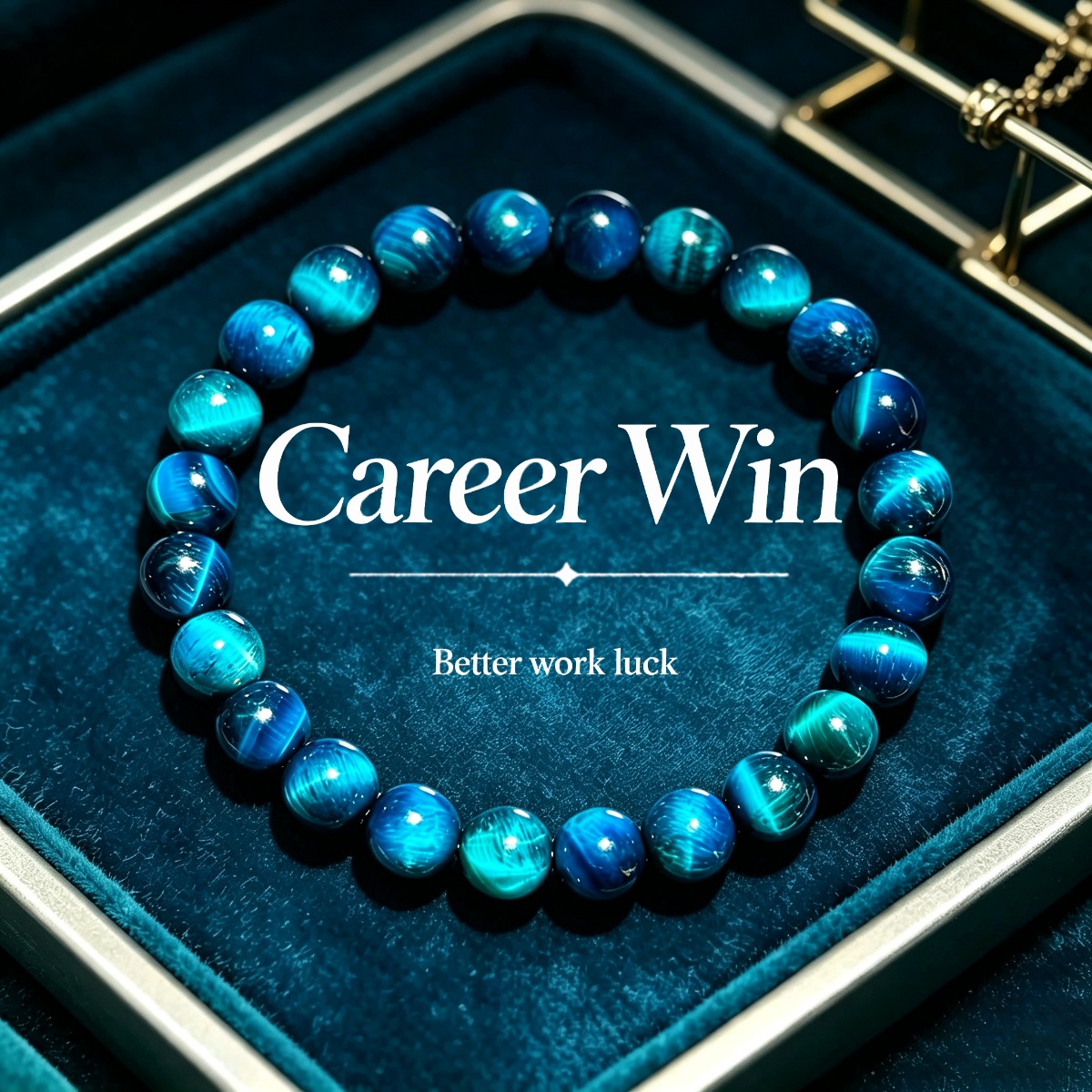TEMU Pulsera elástica SQNUTQ de cuentas de azul natural a - Cordón elástico bohemio retro con piedras de pulidas, adecuada para uso diario, regalo