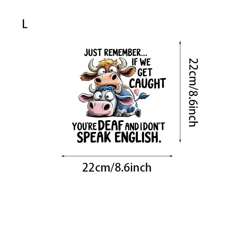 TEMU 2 Funny Heat Transfer Stickers, Suitable For Decorating T-shirts, Hoodies, Jeans, Backpacks, And Pillows, A High-quality Gift Suitable For