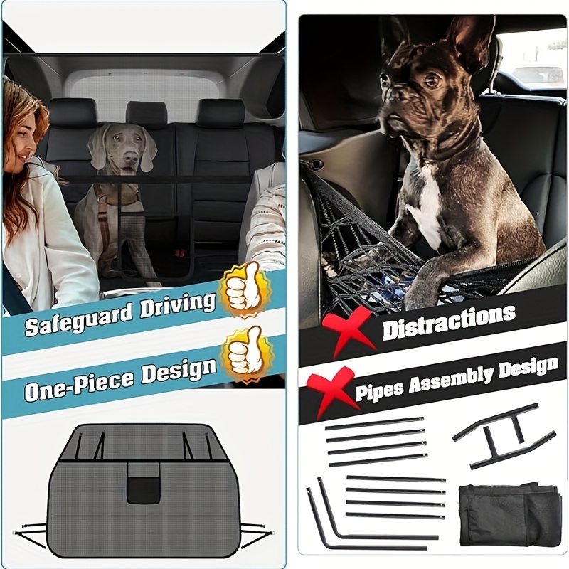 E-shop Auto-Haustierbarriere, Einfach zu installierender Hundeschutz, Heckladungsnetz, Multifunktionaler Trenner – zu den meisten Fahrzeugmodellen,