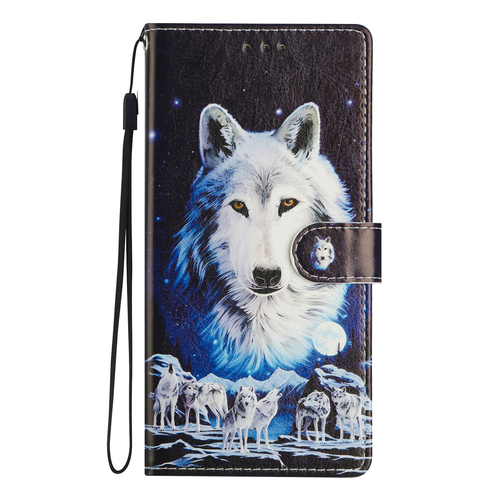 TEMU Étui de téléphone : Étui de XS en cuir synthétique peint blanc , conçu de avec un emplacement pour carte, un étui de téléphone élégant et stylé.