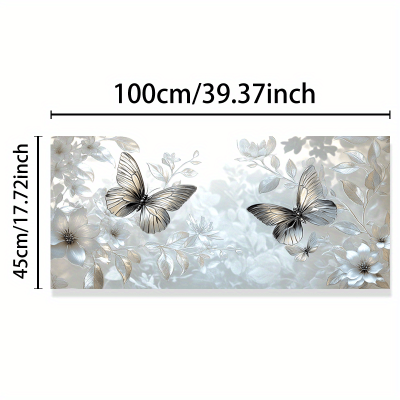 TEMU 1pc, 2d Flat And Floral Branch Pattern Colored Glass Film, Pvc Static Cling Film For Doors And Windows, Suitable For Living